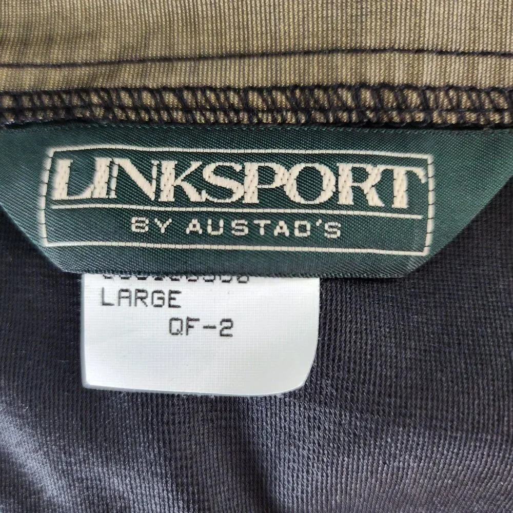 Vtg Made In USA Linksport Gore-Tex Windbreaker Jacket LG 100% Nylon Colorblock